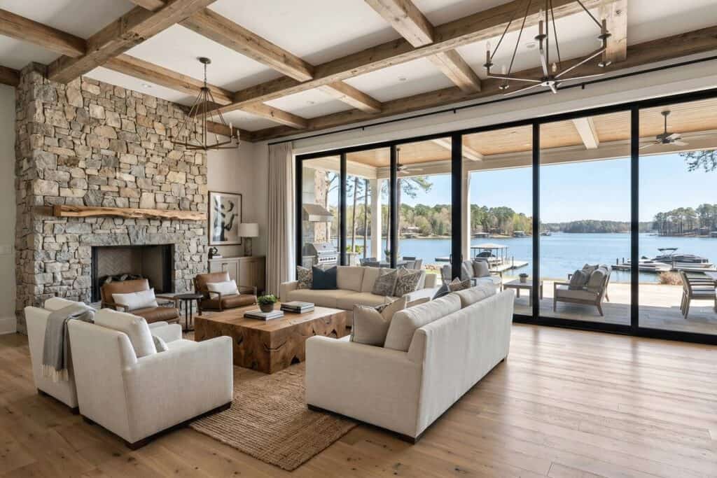 2b1 - Stonebrook Custom Homes Modern living room design created for a custom home in Powell